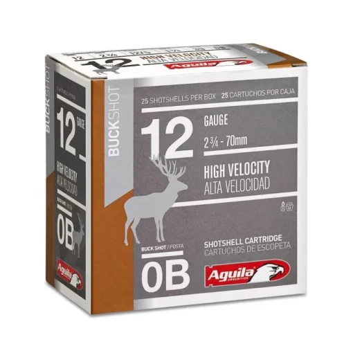 Aguila Ammunition 12ga Buckshot 2.75 inch Shotgun Shells - 0Buck | 1275 fps