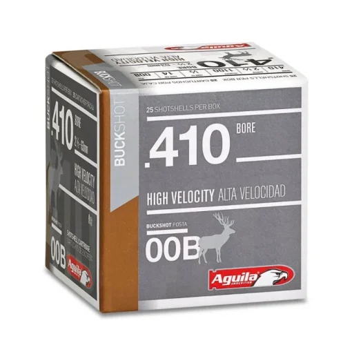 Aguila Ammunition .410 Buckshot 2.5 inch Shotgun Shells - 00Buck | 1/2oz | 1100 fps