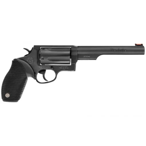 Taurus Judge Revolver - Black | 45 Colt / 410 ga | 6.5" Barrel | 5rd | Rubber Grip | Fiber Optic Sight