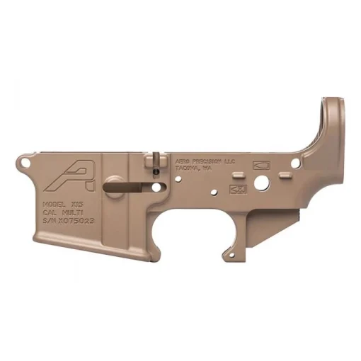 Aero Precision Gen 2 Forged Stripped AR15 Lower Receiver - FDE Cerakote - Image 3