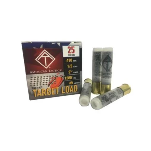 ATI .410ga 2.5" Target Load Shotgun Shells - #9 | 1/2 oz. | 1280 fps | 1 Case (10 boxes/250rds)