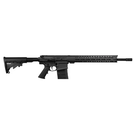 Live Free Armory LF308 Billet AR-10 Battle Rifle - Black  .308Win  7.62NATO  18 Barrel  15 LFA Free Float M-LOK Rail  Classic M4-Style Stock