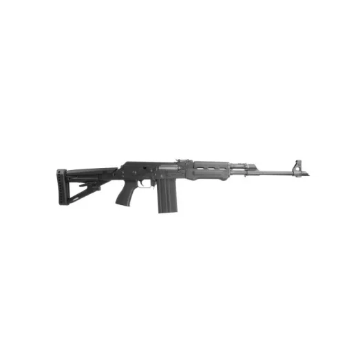 Zastava PAP M77 AK Sporting Rifle BULGED TRUNNION 1.5MM RECEIVER - Black  .308 Win  7.62 NATO  19.7 Chrome Lined Barrel  20rd  Polymer Furniture  Adjustable Gas System