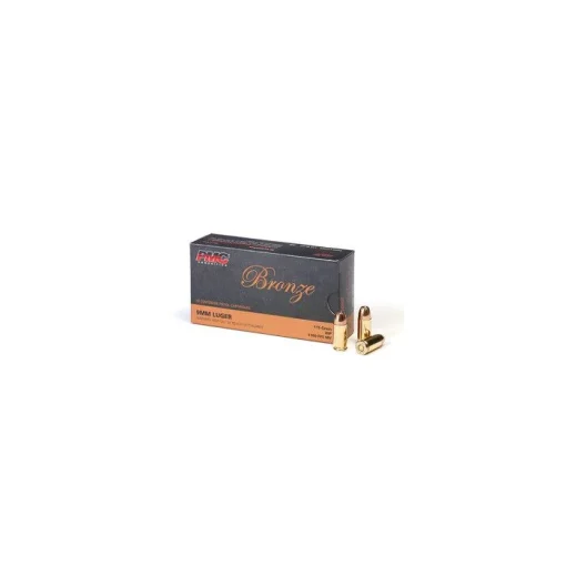 PMC Bronze 9mm Luger Handgun Ammo - 115 Grain | FMJ