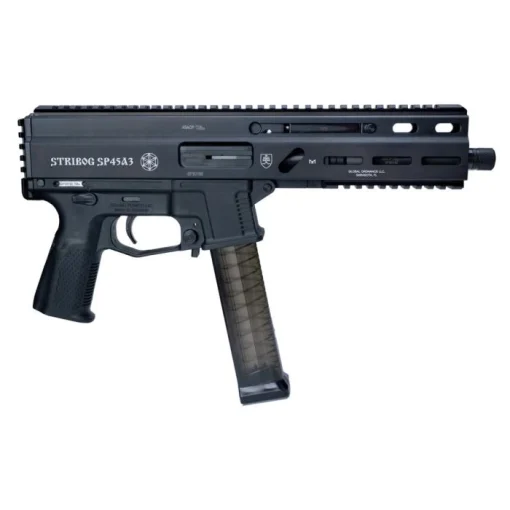 Grand Power Stribog SP45A3 .45 ACP Semi-Auto Pistol - Black | 8" Threaded Barrel | 3x 20rd Mags