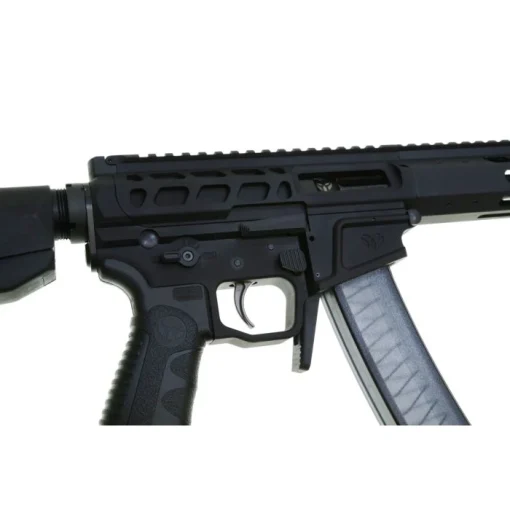 Wraithworks WARSCORP9 Side-charging AR Rifle - Black | 9mm | 16" Barrel | 13" M-LOK Rail | Accepts Scorpion Mags - Image 4