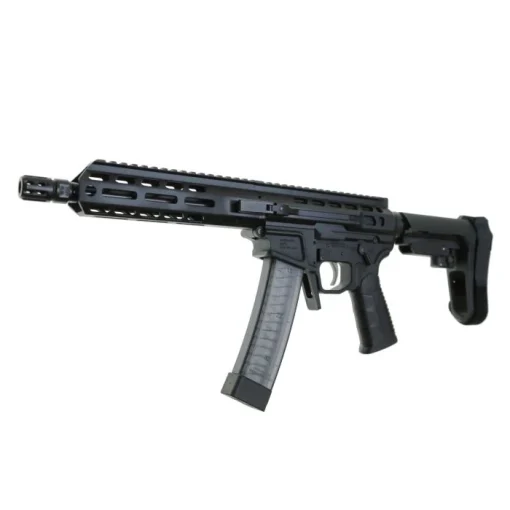 Wraithworks WARSCORP9 Side-charging AR Pistol - Black  9mm  8.5 Barrel  7 M-LOK Rail  SBA3 Brace  Accepts Scorpion Mags - Image 3